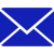 Blue envelope graphic