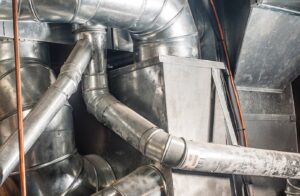 ductwork in residential basement